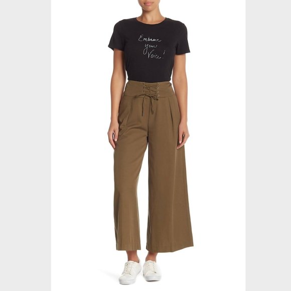 NWT PAIGE cropped wide leg pant - Picture 1 of 5